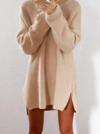 Round Collar Casual Long Sleeve Oversize Sweater