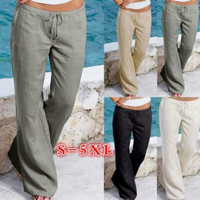 Baggy Straps Pockets Casual Pants