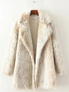 Simple Solid Colors Faux Fur Coat Outwears