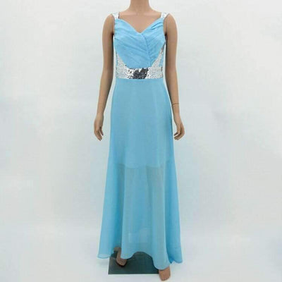 Fashion Sequin Chiffon Evening Dresses