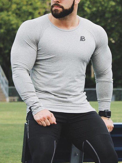 Multicolor Printed Fitness Long Sleeve T-Shirt