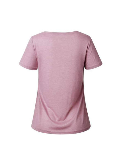 Fashion Round Neck Short Sleeves Irregular Crossed T-shirts