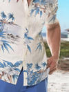 Casual Hawaiian Plant Coconut Print Short Sleeve Shirt