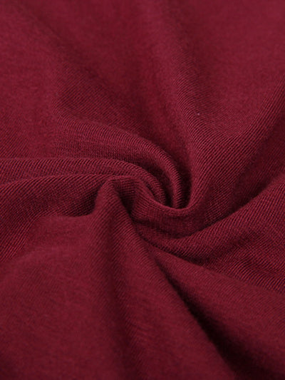 Cotton-blend A-line Casual Long Sleeve Dress