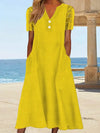 V-Neck Lace Sleeve Short Sleeve Dress Maxi Dresses