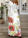 V neck lace woman long sleeve spring long dress maxi dresses