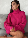Women's thickened loose autumn and winter turtleneck sweaters