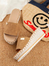 Woman Resort Hemp Rope Sole Wedge Sandals