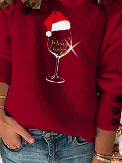 Casual and comfortable Christmas long-sleeved sweater