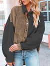 Women's Coats Color Block Corduroy Loose Jacket - Coats & Jackets - Instastyled | Online Fashion Free Shipping Clothing, Dresses, Tops, Shoes - 24/11/2022 - 30-40 - COA2211231471