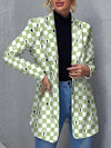 Women's Coats Plaid Notched Lapel Padded Shoulder Coat - Coats - Instastyled | Online Fashion Free Shipping Clothing, Dresses, Tops, Shoes - 1/12/2022 - 40-50 - COA2212011472