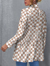 Women's Coats Plaid Notched Lapel Padded Shoulder Coat - Coats - Instastyled | Online Fashion Free Shipping Clothing, Dresses, Tops, Shoes - 1/12/2022 - 40-50 - COA2212011472