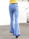 Women's Pants Embroidered Denim Flared Jeans - Jeans - Instastyled | Online Fashion Free Shipping Clothing, Dresses, Tops, Shoes - 8/11/2022 - Bottoms - Color_Light_ Blue