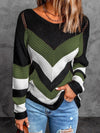 Women's Sweaters Colorblock Long Sleeve Knit Sweater - Sweaters - Instastyled | Online Fashion Free Shipping Clothing, Dresses, Tops, Shoes - 22/08/2022 - 40-50 - cardigans-sweaters